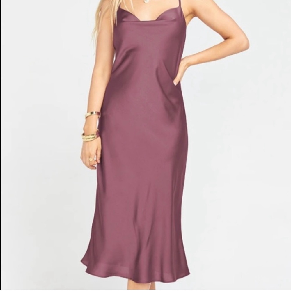 NWT Show Me Your Mumu Verona Cowl Dress Plum
